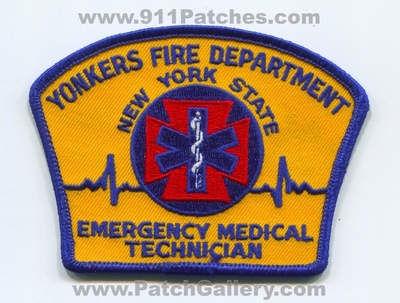 Yonkers Fire Department Emergency Medical Technician EMT Patch (New York)
Scan By: PatchGallery.com
Keywords: dept. e.m.t. state ems