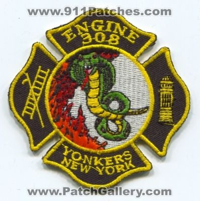 Yonkers Fire Department Engine 308 (New York)
Scan By: PatchGallery.com
Keywords: dept. company station