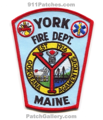 York Fire Department Patch (Maine)
Scan By: PatchGallery.com
Keywords: dept. gorgeana agamenticus est. 1916