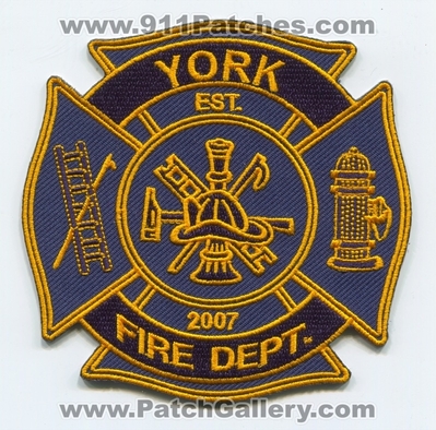 York Fire Department Patch (UNKNOWN STATE)
Scan By: PatchGallery.com
Keywords: dept. est. 2007
