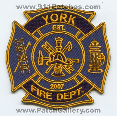 York Fire Department Patch (UNKNOWN STATE)
Scan By: PatchGallery.com
Keywords: dept. est. 2007