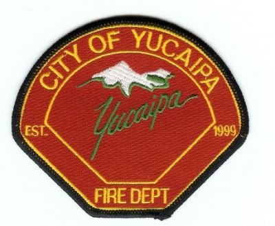 Yucaipa Fire Dept
Thanks to PaulsFirePatches.com for this scan.
Keywords: california department city of