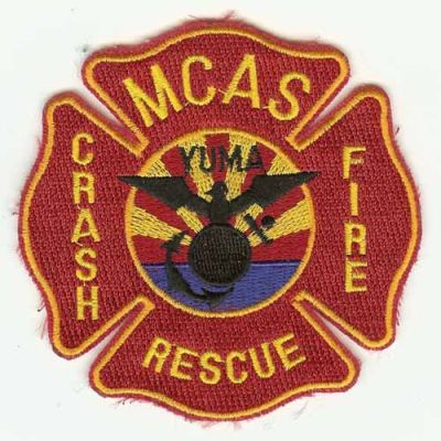 Yuma MCAS Crash Fire Rescue
Thanks to PaulsFirePatches.com for this scan.
Keywords: arizona marine corps air station cfr arff aircraft