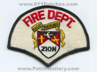 Zion Fire Department Patch (Illinois)
Scan By: PatchGallery.com
Keywords: dept. God reigns
