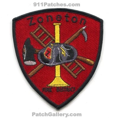 Zoneton Fire District Patch (Kentucky)
Scan By: PatchGallery.com
Keywords: dist. department dept.
