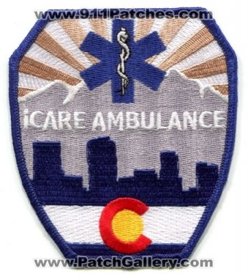 iCare Ambulance Patch (Colorado)
[b]Scan From: Our Collection[/b]
Keywords: ems emergency medical services