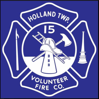 Holland Township Volunteer Fire Company 15 (New Jersey) (Logo)
Thanks to Dave Slade
Keywords: twp. vol. co. department dept.