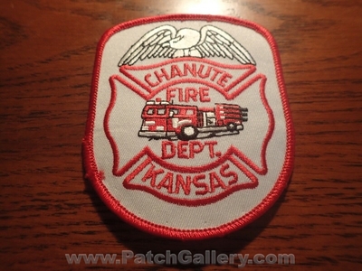 Chanute Fire Department Patch (Kansas)
Thanks to Jeremiah Herderich for the picture.
Keywords: dept.