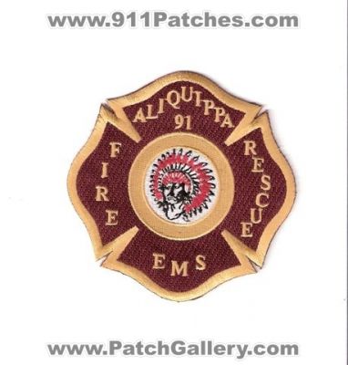 Aliquippa Fire Rescue EMS Department (Pennsylvania)
Thanks to Bob Brooks for this scan.
Keywords: dept. 91