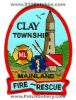 Filename=Clay-Township-Twp-Mainland-Fire-Rescue-Department-Dept-Patch-Michigan-Patches-MIFr.jpg
Filesize=72KiB
Dimensions=382x500
Date added=Nov 15, 2011 Clay-Township-Twp-Mainland-Fire-Rescue-Department-Dept-Patch-Michigan-Patches-MIFr.jpg