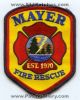 Filename=Mayer-Fire-Rescue-Department-Dept-Patch-Arizona-Patches-AZFr.jpg
Filesize=146KiB
Dimensions=403x500
Date added=May 30, 2014 Mayer-Fire-Rescue-Department-Dept-Patch-Arizona-Patches-AZFr.jpg