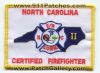 North-Carolina-Certified-FireFighter-II-2-Patch-North-Carolina-Patches-NCFr.jpg