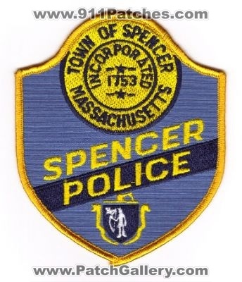 Spencer Police (Massachusetts)
Thanks to MJBARNES13 for this scan.
Keywords: town of