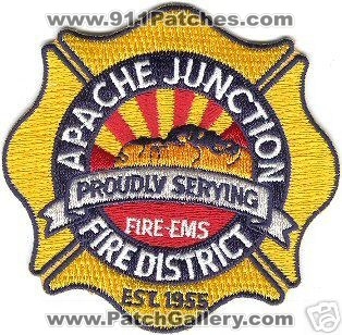 Apache Junction Fire District
Thanks to redgiant22 for this scan.
Keywords: arizona ems