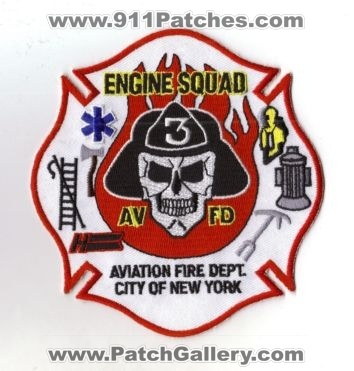 Aviation Fire Engine 3 Squad 3 (New York)
Thanks to diveresq5 for this scan.
Keywords: department dept city of