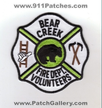 Bear Creek Fire Dept Volunteers (Alaska)
Thanks to diveresq5 for this scan.
Keywords: department