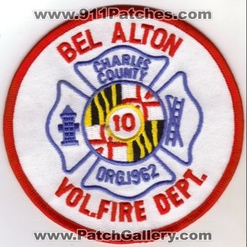 Bel Alton Vol Fire Dept (Maryland)
Thanks to diveresq5 for this scan.
County: Charles
Keywords: volunteer department 10