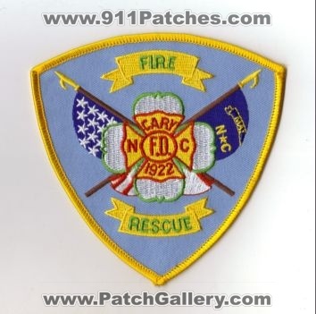 Cary Fire Rescue (North Carolina)
Thanks to diveresq5 for this scan.
Keywords: department fd f.d.