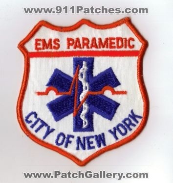 New York EMS Paramedic
Thanks to diveresq5 for this scan.
Keywords: city of