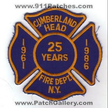 Cumberland Head Fire Dept 25 Years (New York)
Thanks to diveresq5 for this scan.
Keywords: department