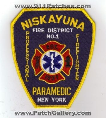 Niskayuna Fire District No 1 Paramedic (New York)
Thanks to diveresq5 for this scan.
Keywords: number