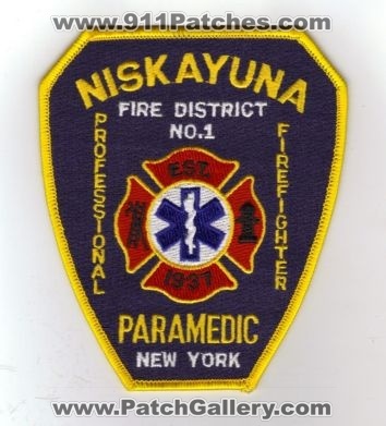 Niskayuna Fire District No 1 Paramedic (New York)
Thanks to diveresq5 for this scan.
Keywords: number