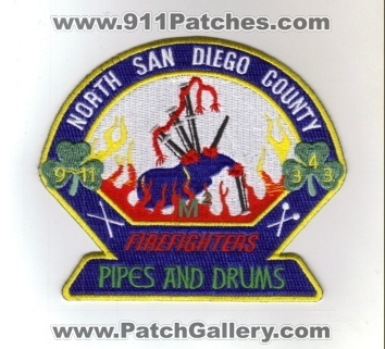 North San Diego County Firefighters Pipes And Drums (California)
Thanks to diveresq5 for this scan.

