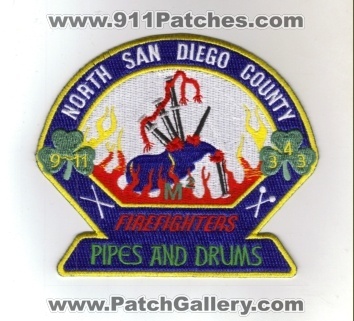 North San Diego County Firefighters Pipes And Drums (California)
Thanks to diveresq5 for this scan.
