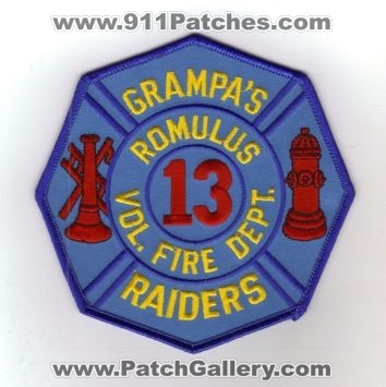 Romulus Vol Fire Dept 13 (New York)
Thanks to diveresq5 for this scan.
Keywords: volunteer department