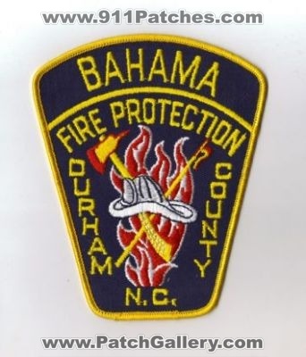 Bahama Fire Protection (North Carolina)
Thanks to diveresq5 for this scan.
County: Durham
