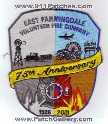 East Farmingdale Volunteer Fire Company 75th Anniversary (New York)
Thanks to diveresq5 for this scan.
Keywords: rescue