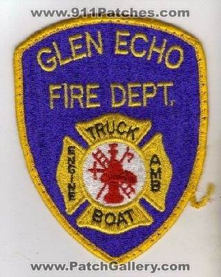 Glen Echo Fire Dept (Maryland)
Thanks to diveresq5 for this scan.
Keywords: department truck engine ambulance boat