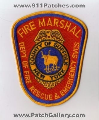 Suffolk County Fire Marshal (New York)
Thanks to diveresq5 for this scan.
Keywords: department dept of rescue & and emergency services svcs