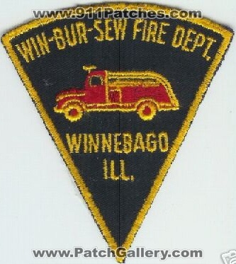 Win-Bur-Sew Fire Dept (Illinois)
Thanks to lincolnlandpatches for this scan.
Keywords: winbursew winnebago