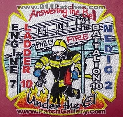 Philadelphia Fire Engine 7 Ladder 10 Battalion 10 Medic 2 (Pennsylvania)
Thanks to HDEAN for this picture.
