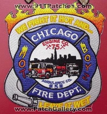Chicago Fire Engine 75 Ambulance 5 (Illinois)
Thanks to HDEAN for this picture.
Keywords: company department dept