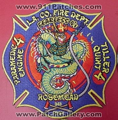 Los Angeles County Fire Station 4 (California)
Thanks to HDEAN for this picture.
Keywords: la department paramedic engine tiller quint