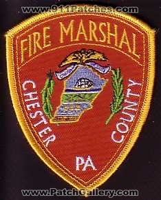 Chester County Fire Marshal (Pennsylvania)
Thanks to swissfirepatch for this scan.

