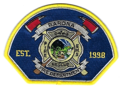 Barona Fire Rescue Department Patch (California)
Thanks to Paul Howard for this scan.
Keywords: dept. ems est. 1998