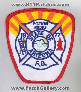Picture Rocks Fire Department (Arizona)
Thanks to firevette for this scan.
Keywords: f.d. fd