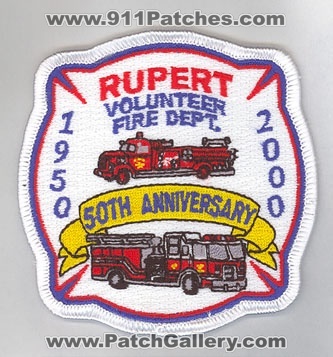 Rupert Volunteer Fire Department 50th Anniversary (Vermont)
Thanks to firevette for this scan.
Keywords: dept