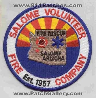 Salome Volunteer Fire Company (Arizona)
Thanks to firevette for this scan.
Keywords: rescue