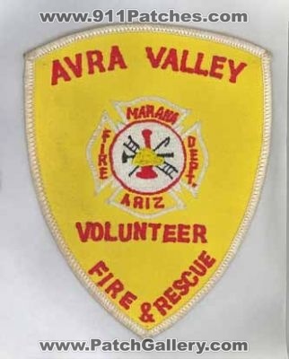 Avra Valley Volunteer Fire & Rescue (Arizona)
Thanks to firevette for this scan.
Keywords: and marana dept