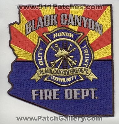 Black Canyon Fire Department (Arizona)
Thanks to firevette for this scan.
Keywords: dept.