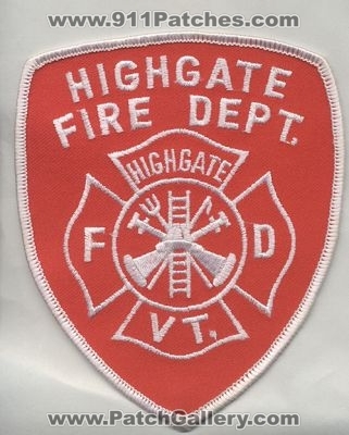 Highgate Fire Department (Vermont)
Thanks to firevette for this scan.
Keywords: dept. fd vt.