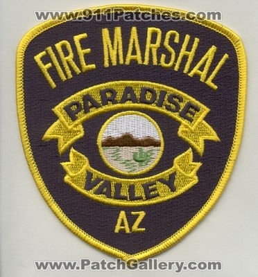 Paradise Valley Fire Department Marshal (Arizona)
Thanks to firevette for this scan.
Keywords: dept. az