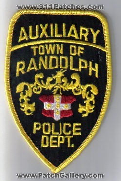 Randolph Police Department Auxiliary (Massachusetts)
Thanks to Cgatto01 for this scan.
Keywords: town of dept.