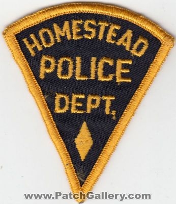 Homestead Police Department (UNKNOWN STATE)
Thanks to Venice for this scan.
Keywords: dept.