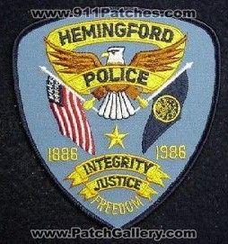 Hemingford Police Department (Nebraska)
Thanks to mhunt8385 for this scan.
Keywords: dept.