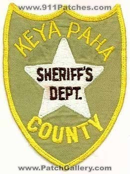 Keya Paha County Sheriff's Department (Nebraska)
Thanks to mhunt8385 for this scan.
Keywords: sheriffs dept.